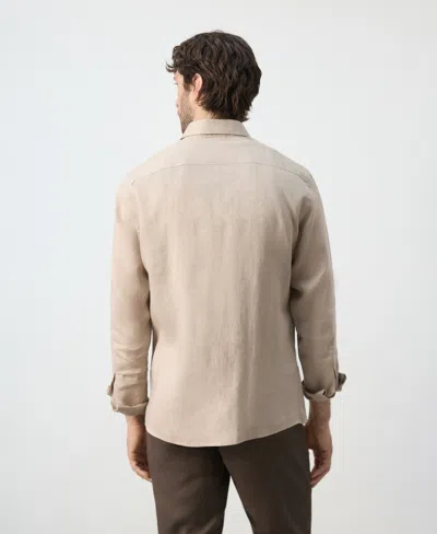Mango Men's Linen Regular-fit Shirt In Multi