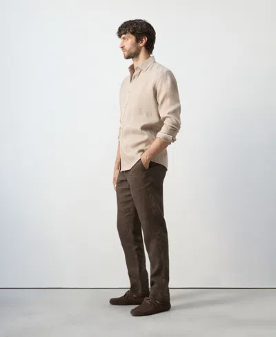 Mango Men's Linen Regular-fit Shirt In Multi