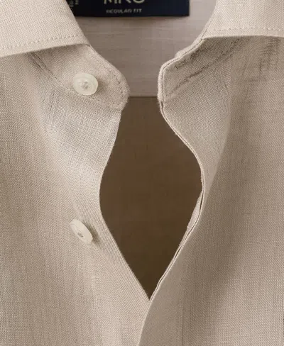Mango Men's Linen Regular-fit Shirt In Multi