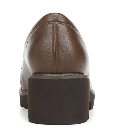 Naturalizer Committed Lug Sole Loafers In Brown
