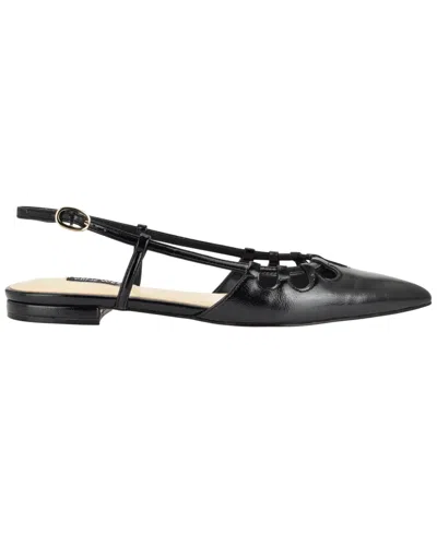 Nine West Harra Pointed Toe Flat In Black