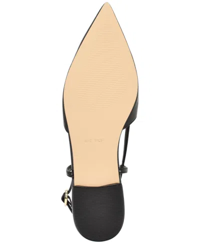 Nine West Harra Pointed Toe Flat In Black