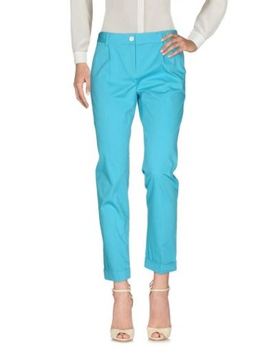 Dolce & Gabbana Casual Pants In Turquoise