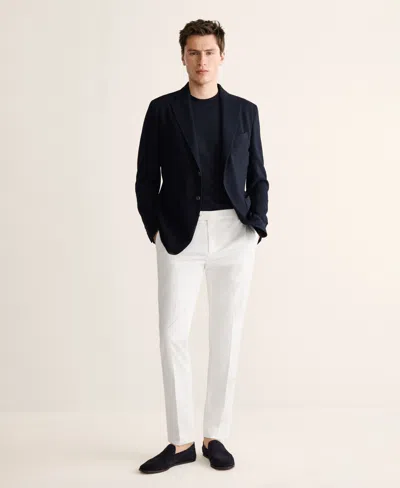 Mango Slim-fit Wool Blazer In Multi