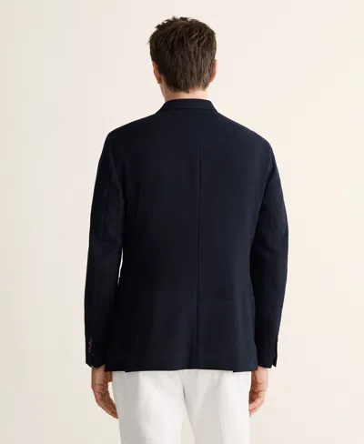 Mango Slim-fit Wool Blazer In Multi