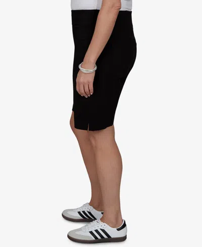 Ruby Rd. Plus Size Soft Hand Twill Shorts In Black