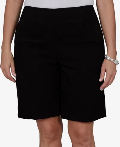 Ruby Rd. Plus Size Soft Hand Twill Shorts In Black