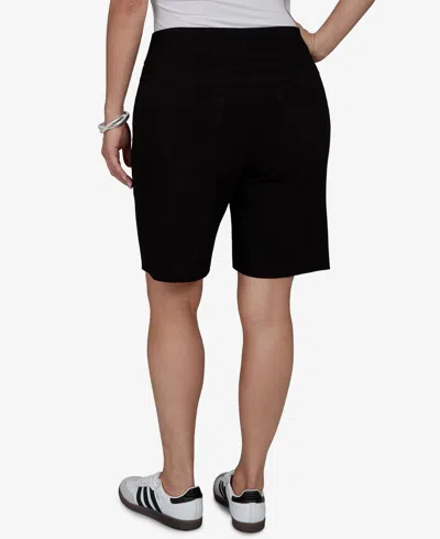 Ruby Rd. Plus Size Soft Hand Twill Shorts In Black