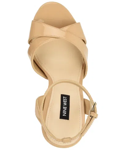 Nine West Wilda Platform Sandal In Brown