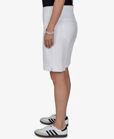 Ruby Rd. Plus Size Soft Hand Twill Shorts In White
