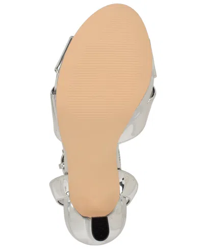 Nine West Wilda Platform Sandal In Silver