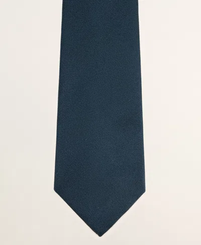 Mango Men's Silk Tie In Blue