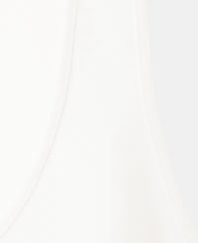 Mango Flowy Cropped Top In White