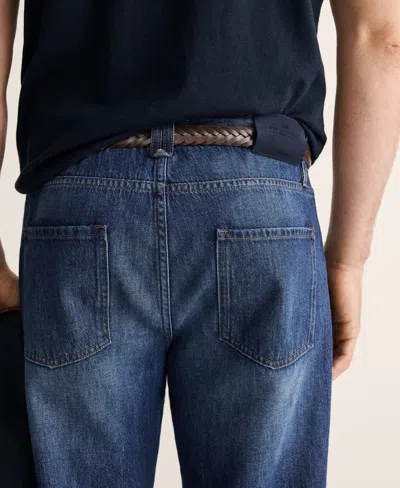Mango Regular Fit Jeans In Blue