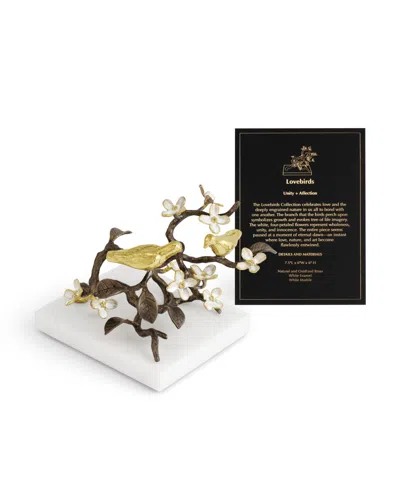 Michael Aram Lovebirds Handcrafted Decorative Object In Multi