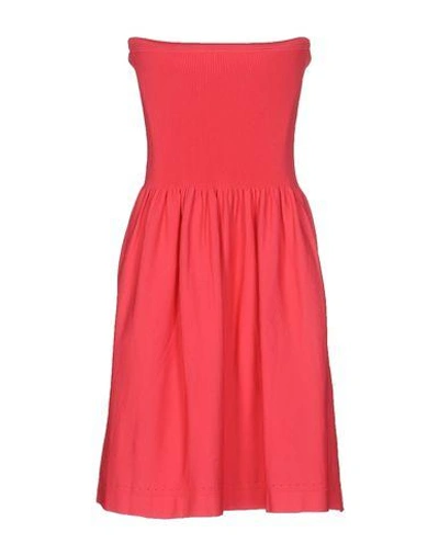 Shop Pinko Short Dress In Coral