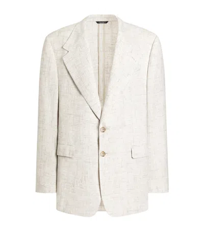 Dolce & Gabbana Button Single-breasted Jacket In White