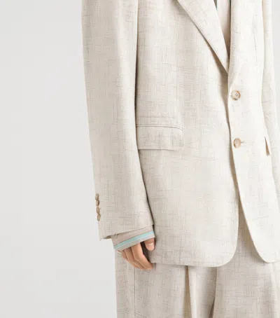 Dolce & Gabbana Button Single-breasted Jacket In White