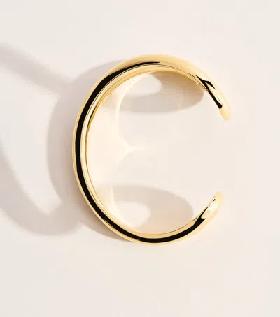 Lie Studio Gold-plated Maggie Cuff Bangle In Gold