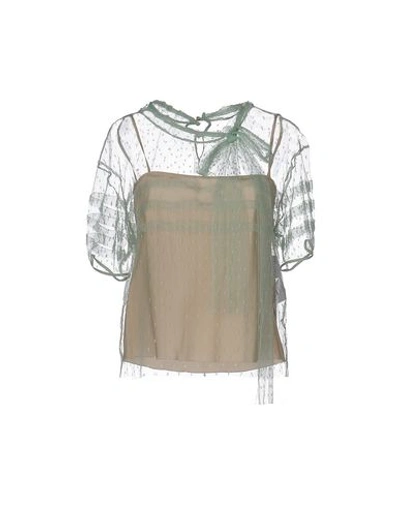 Red Valentino Blouses In Light Green