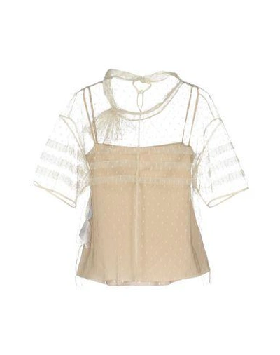 Shop Red Valentino Blouse In Ivory