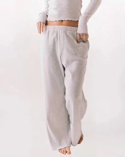 Chaser Harper Eco-fleece Joggers In Light Heather Grey In Multi