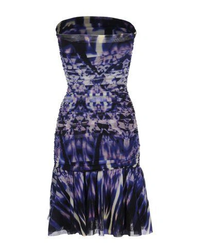Shop Fuzzi Short Dress In Purple