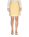 Boutique Moschino Knee Length Skirts In Yellow