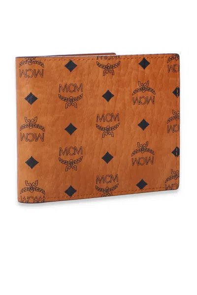 Mcm Visetos-print Billfold Wallet In Pattern