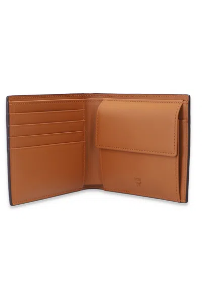 Mcm Visetos-print Billfold Wallet In Pattern