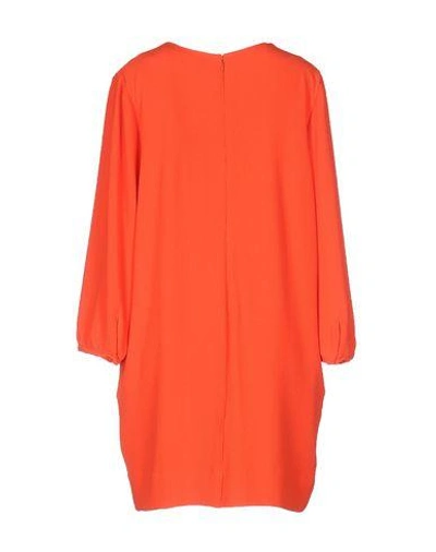 Shop Essentiel Antwerp Short Dresses In Orange