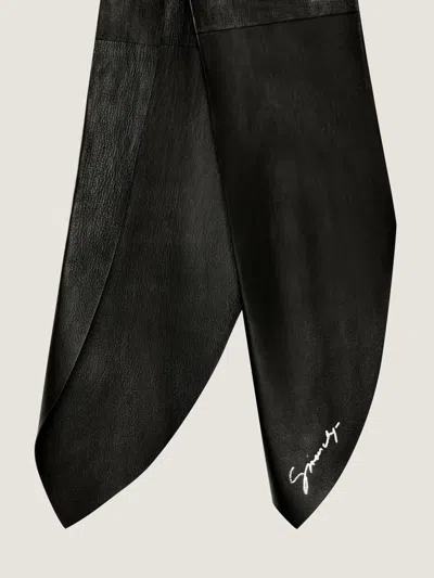 Givenchy Scarf In Leather In Black