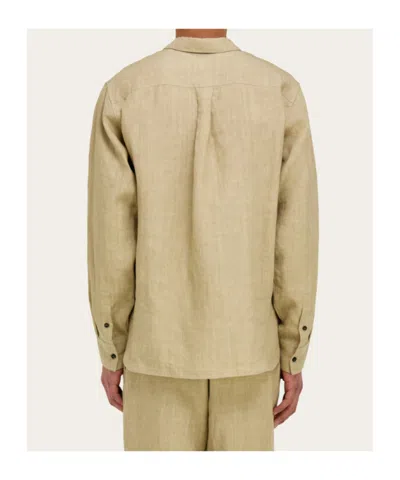 Ferragamo Button-up Patch-pocket Shirt In Multi