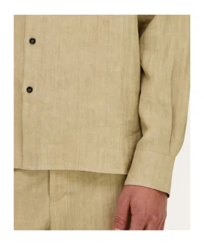Ferragamo Button-up Patch-pocket Shirt In Multi