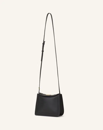 Lanvin Compagnon Small Asymmetrical Bag With A Python Finish In Blue
