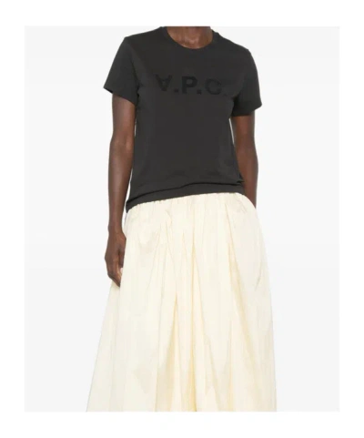 A.p.c. A. P.c. Logo-print T-shirt In Black