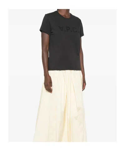 A.p.c. A. P.c. Logo-print T-shirt In Black