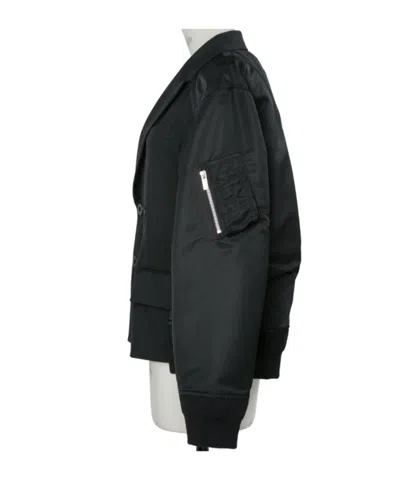 Sacai Patchwork Jacket In Black