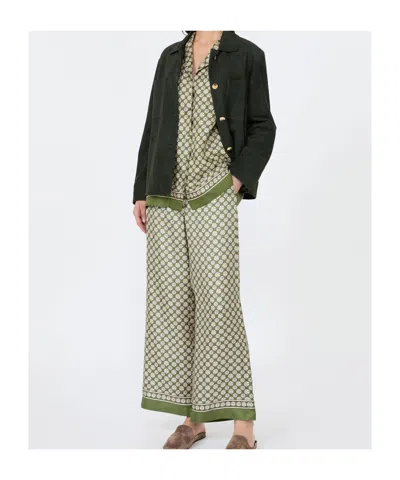 Max Mara Collared Long-sleeved Shirt In Multi