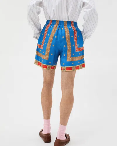 Versace Pattern-printed Twill Shorts In Multi