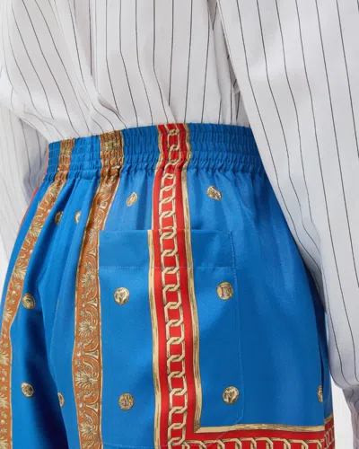 Versace Pattern-printed Twill Shorts In Multi