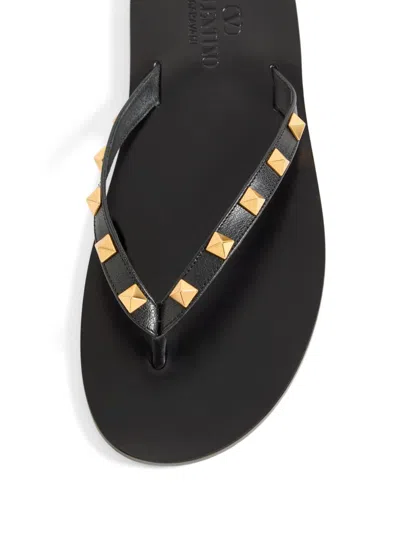 Valentino Garavani Black Cp Leather Sneakers In Black