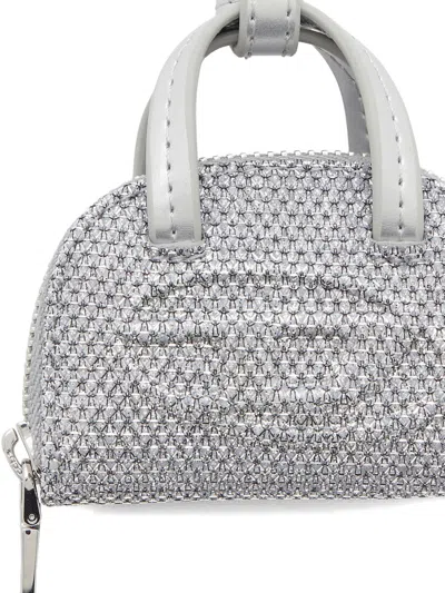 Diesel 1dr Dome Bag Charm In Metallic