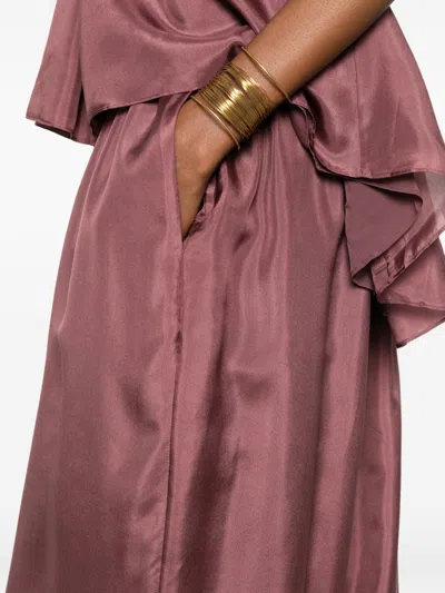 Zimmermann Brown Relaxed Drawstring Pants In Pink