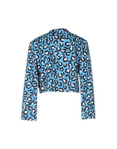 Shop Love Moschino Blazer In Azure