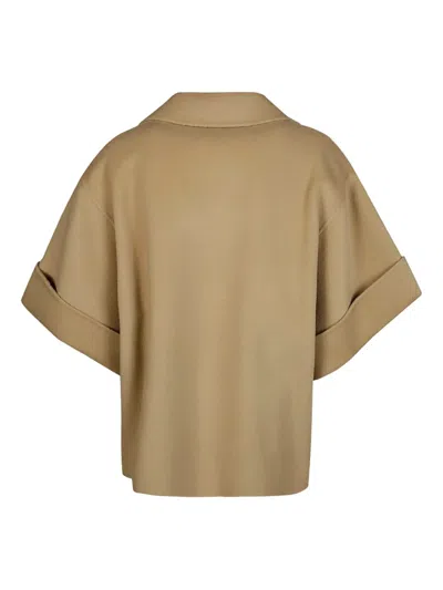 Weekend Max Mara Double-breasted Navarra Coat In Neutral