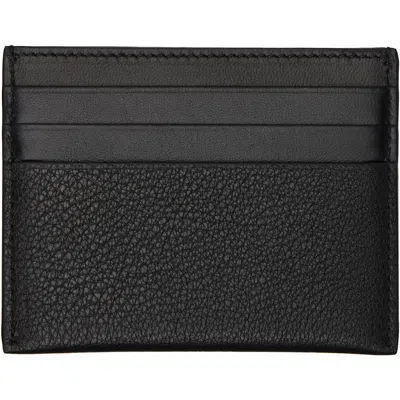 Givenchy Black Leather Card Holder In Black
