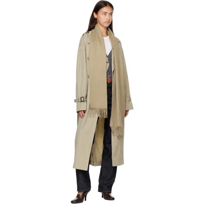 Max Mara Beige Dalia Scarf In Brown