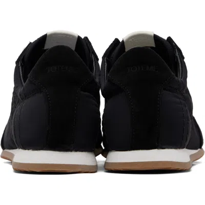 Totême Toteme Sneakers Made Of Recycled Nylon And Suede In Black