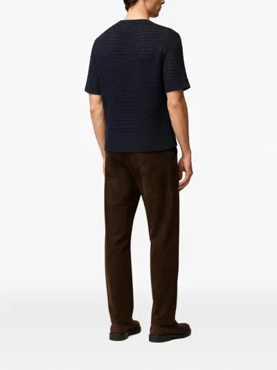 Retori Net-stitch T-shirt In Blue